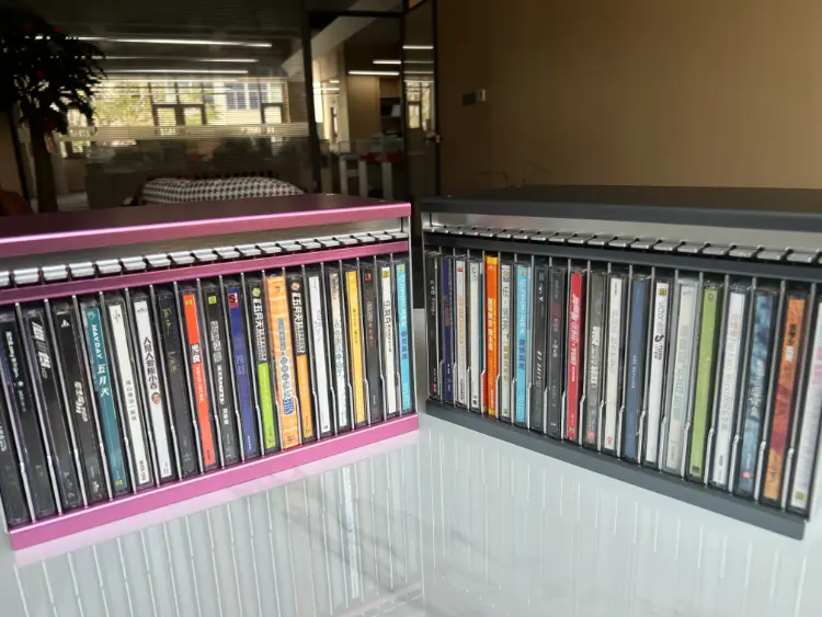 CD-förvaringsställ i aluminiumlegering