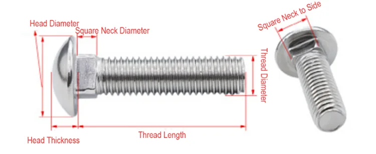 Steel Carriage Bolts