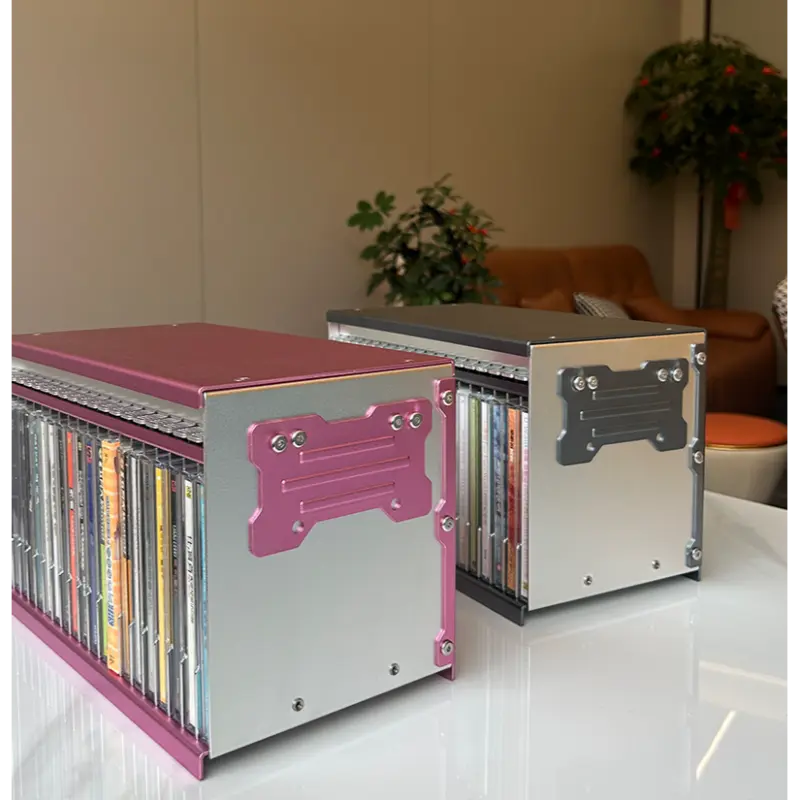 CD-förvaringsbox i metall